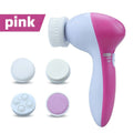 5-In-1 Multifunctional Facial Cleansing Brush, Electric Facial Cleansing Brush, Facial Beauty Cleansing Brush for Exfoliation And Skin Care, Rotating Facial Cleansing Tool, Battery Powered