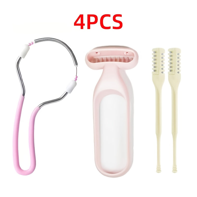Women'S Manual Hair Removal Device Facial And Body Depilator, Hair Remover with Mesh Blade Design