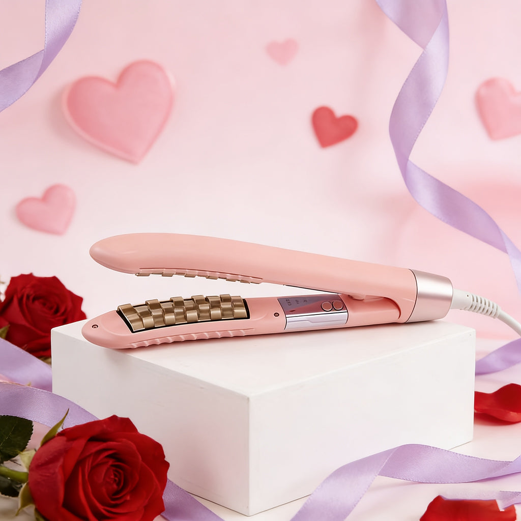 US Standard Portable Electric Hair Curler, Root Volumizing Curling Iron, Fluffy Wave Styling Tool, Gift for Women