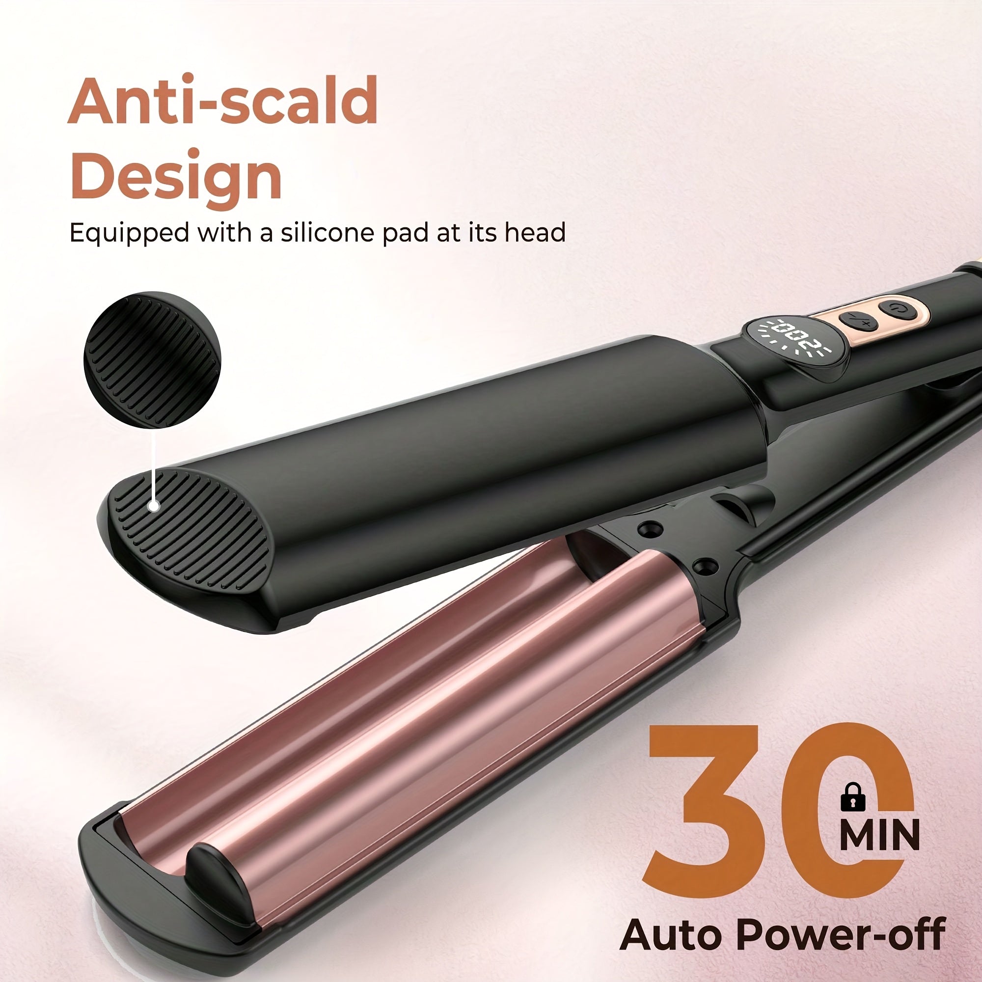 Mini Curling Iron Hair Crimper Waver Electric Hair Curler Curling Iron Ceramic 2 Barrel Hair Curler