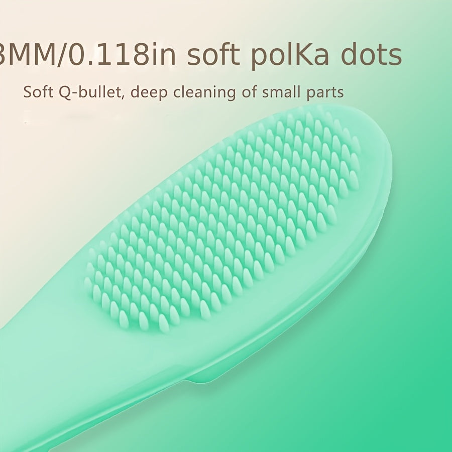 1 Finger-shaped Soft Silicone Nose Brush for Facial Cleansing, Blackhead Removal, Nose Brush, Exfoliating Facial Cleansing Brush, Care Tool