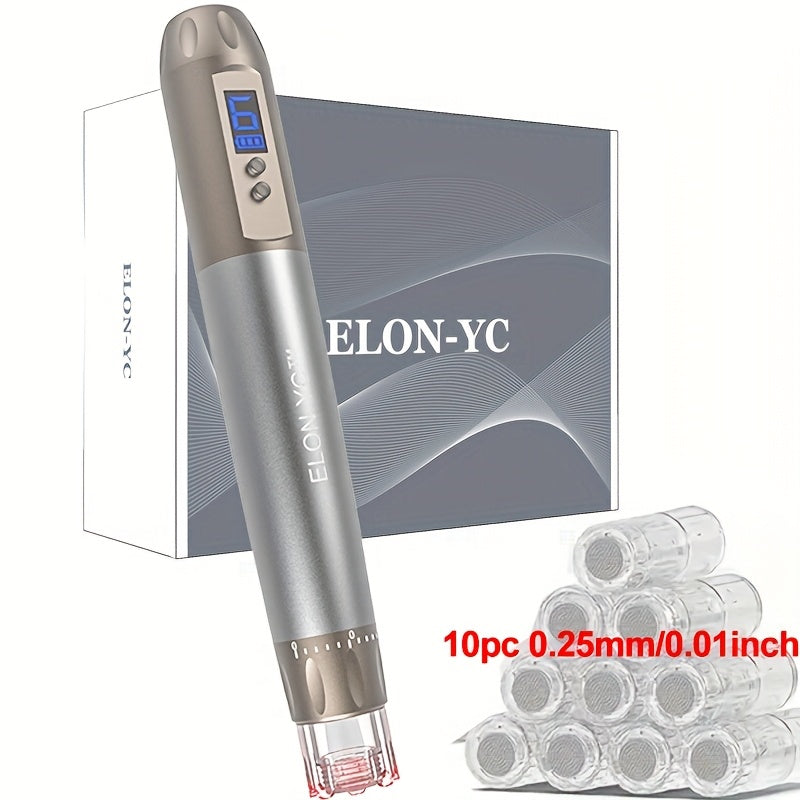 New Dr DermaPen H6, Hydra Series, Wireless Electric Derma Pen, 1pc Pen with 10pcs 0. 25mm Cartridges