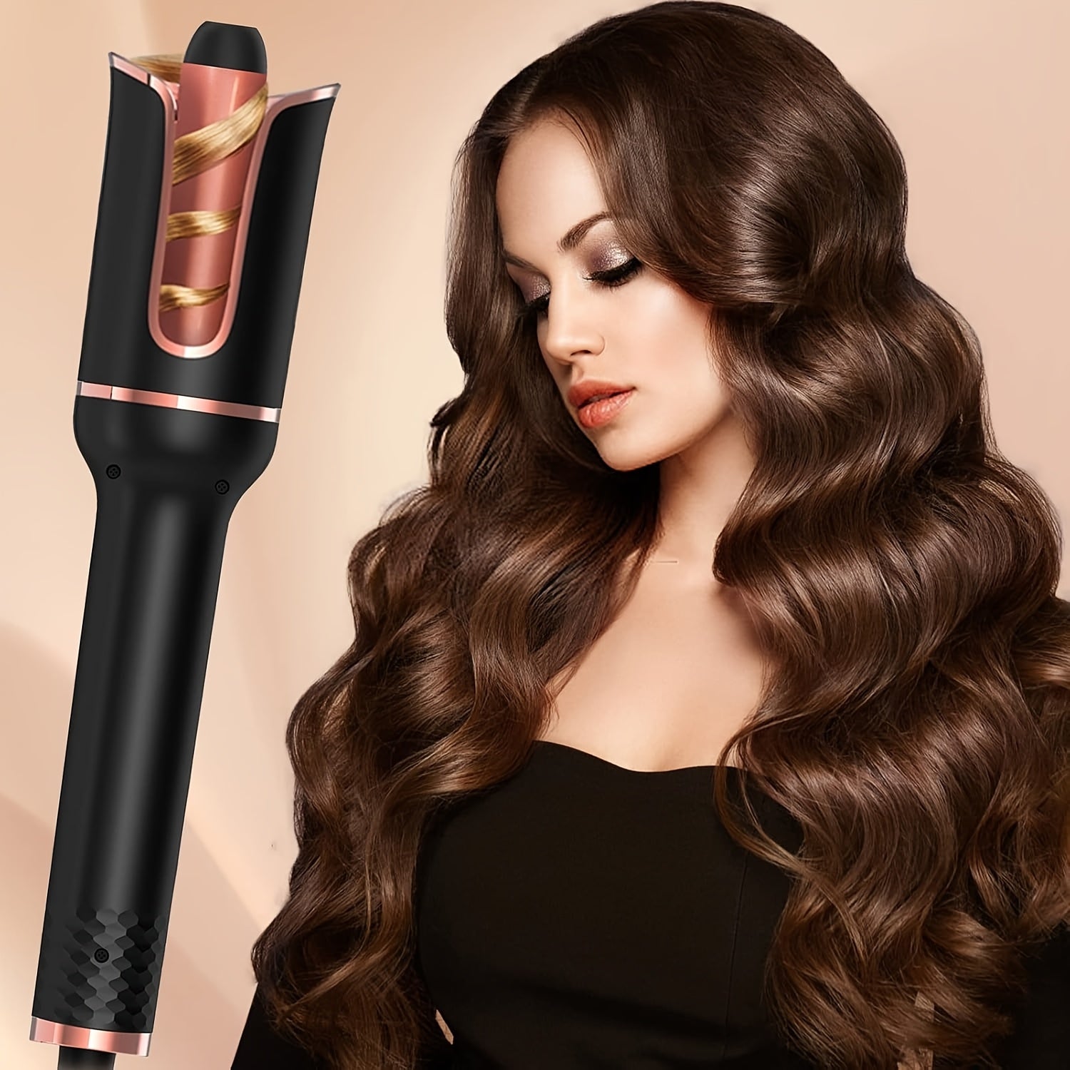 Automatic Curling Iron Auto Hair Curler Curling Wand Rotating Anti-Scald Ceramic Curling Iron Styling Tools