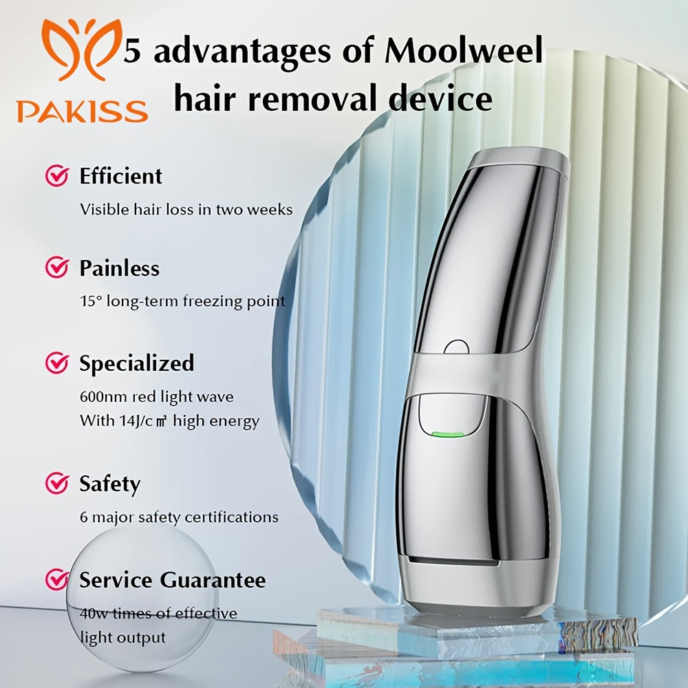 IPL Hair Removal | Painless Permanent Hair Reduction, Sapphire Ice Cooling, 16J High Energy