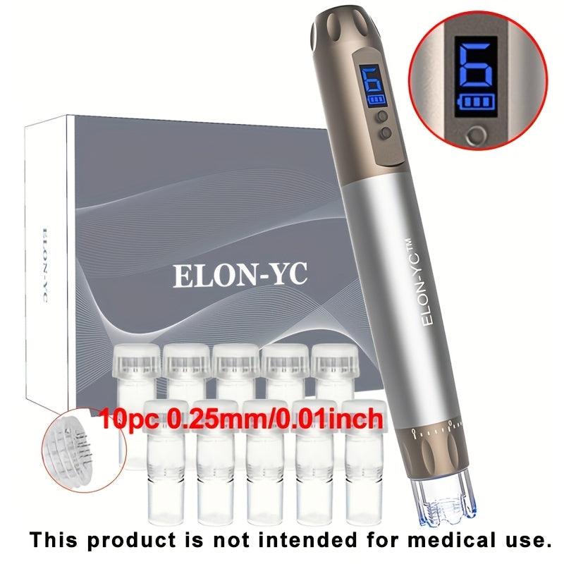 New Dr DermaPen H6, Hydra Series, Wireless Electric Derma Pen, 1pc Pen with 10pcs 0. 25mm Cartridges
