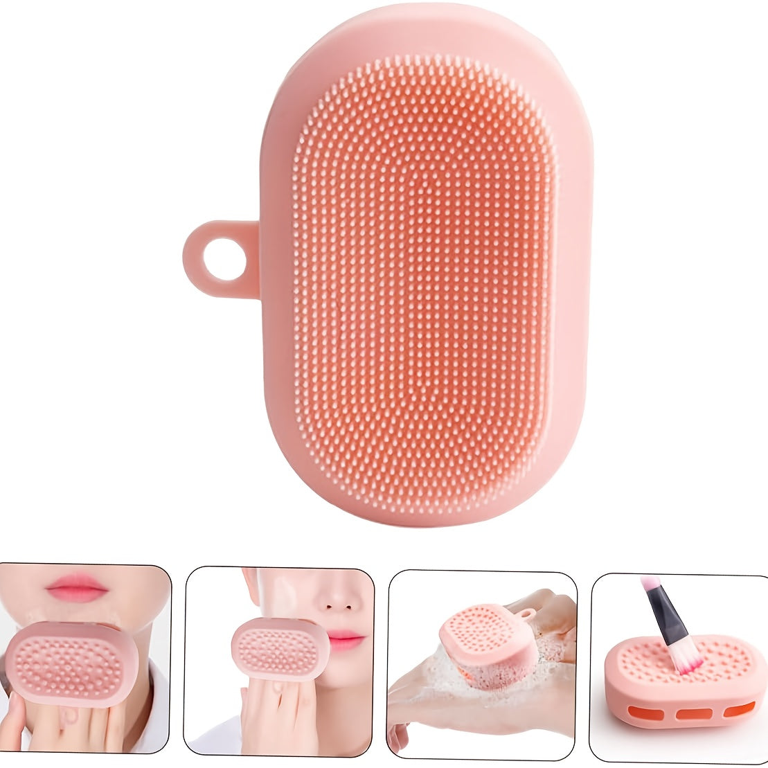 Halloween And Christmas Off Pre- Carnival Early Enjoyment Multifunctional Facial Cleansing Brush Double-Sided Soft Bristles Deep Cleansing Unisex Glove-Style Cleansing Brush, Designed for Women