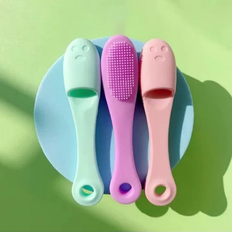 Set of 2 Silicone Nose Cleaning Brushes - Soft, Gentle, And Flexible, for Deep Pore Cleansing And