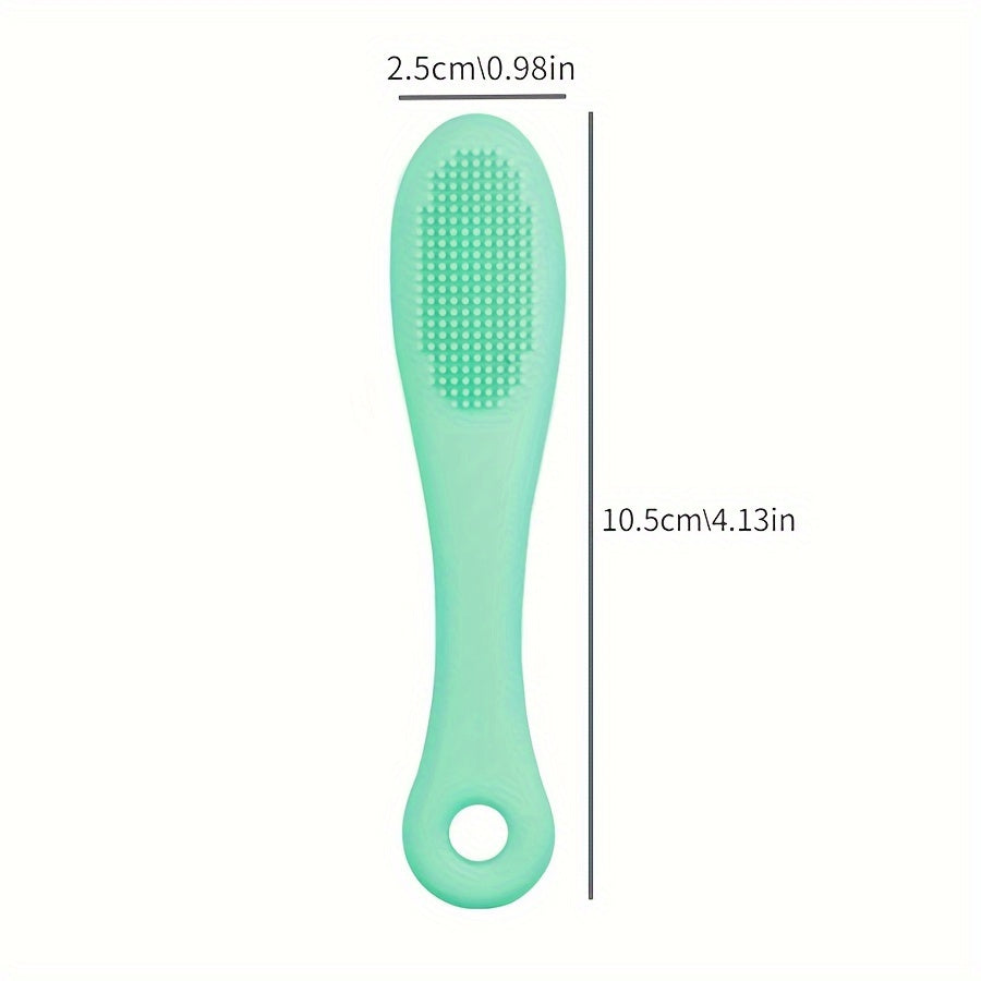 1 Finger-shaped Soft Silicone Nose Brush for Facial Cleansing, Blackhead Removal, Nose Brush, Exfoliating Facial Cleansing Brush, Care Tool