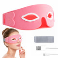 FDA Cleared - KTS Eye Massager with 7-Color LED. Usb-Charged, Relaxes Eye Muscles