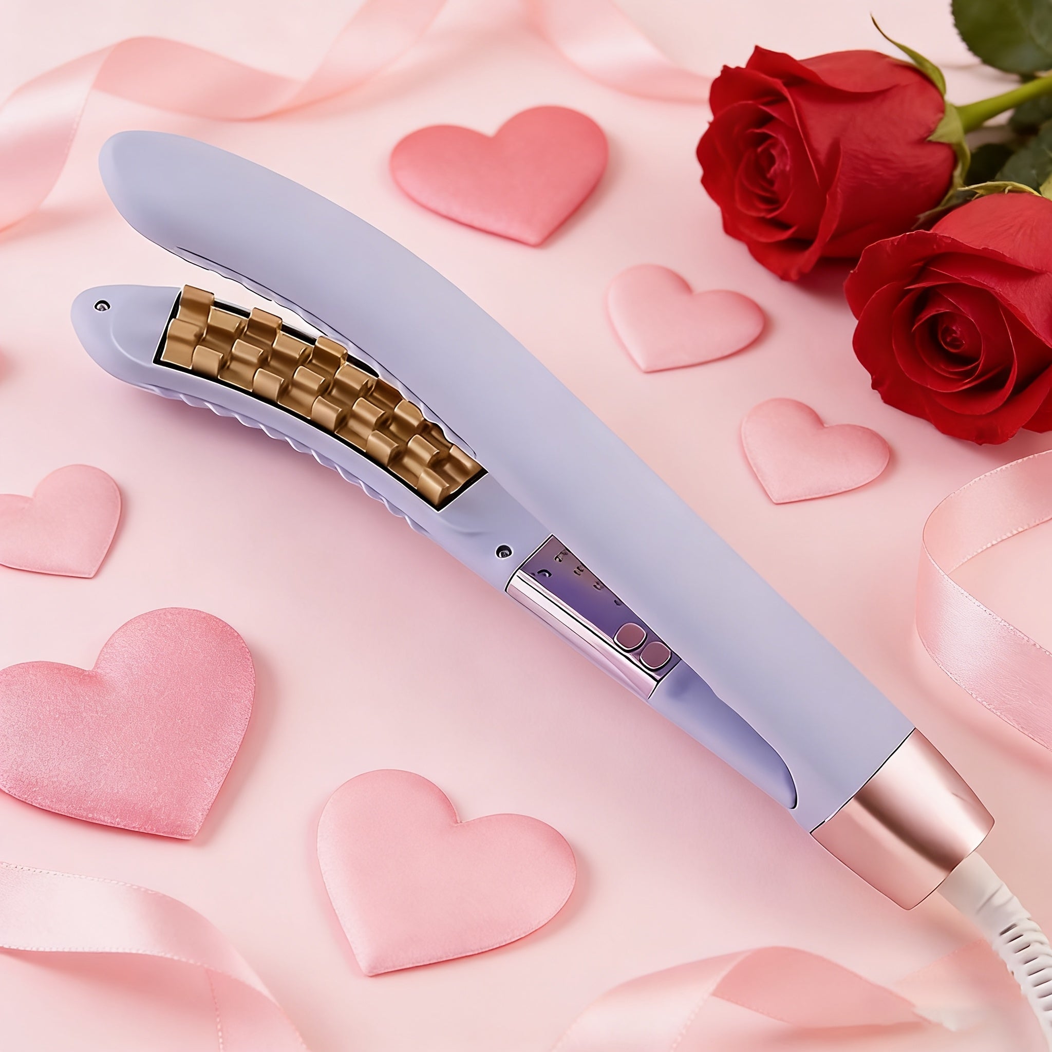 US Standard Portable Electric Hair Curler, Root Volumizing Curling Iron, Fluffy Wave Styling Tool, Gift for Women