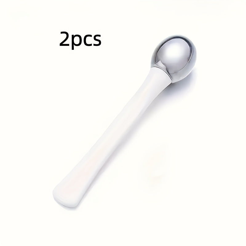 2pcs HH Eye Massage Roller - Fragrance-Free Skincare Tool for Reducing Puffiness and Dark Circles