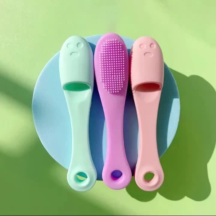 1 Finger-shaped Soft Silicone Nose Brush for Facial Cleansing, Blackhead Removal, Nose Brush, Exfoliating Facial Cleansing Brush, Care Tool
