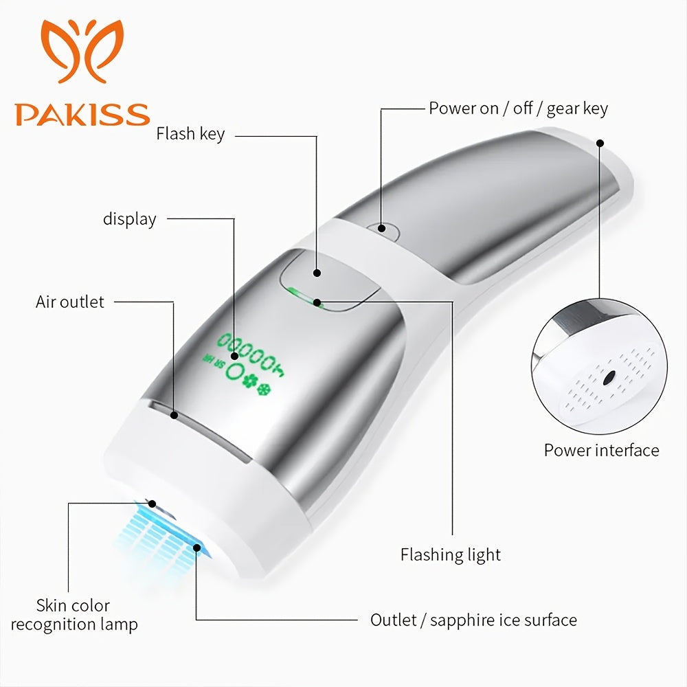 IPL Hair Removal | Painless Permanent Hair Reduction, Sapphire Ice Cooling, 16J High Energy