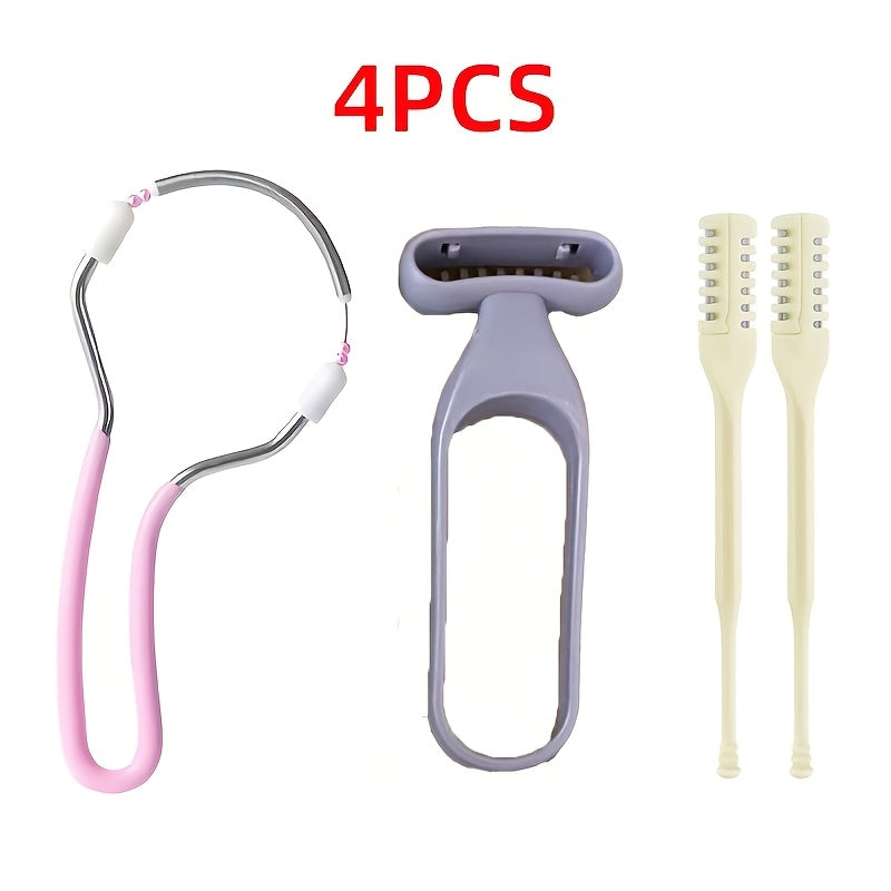 Women'S Manual Hair Removal Device Facial And Body Depilator, Hair Remover with Mesh Blade Design