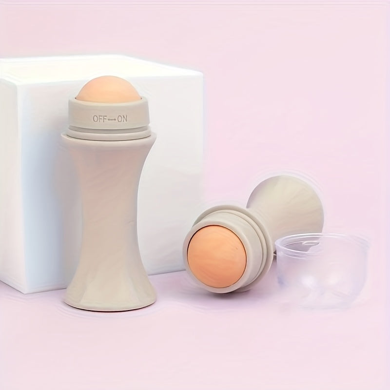 A Facial Oil Absorbent Roller Skin Care Tool Oil Suction Cleanable Facial Oil Removal Skin Care Makeup Tool
