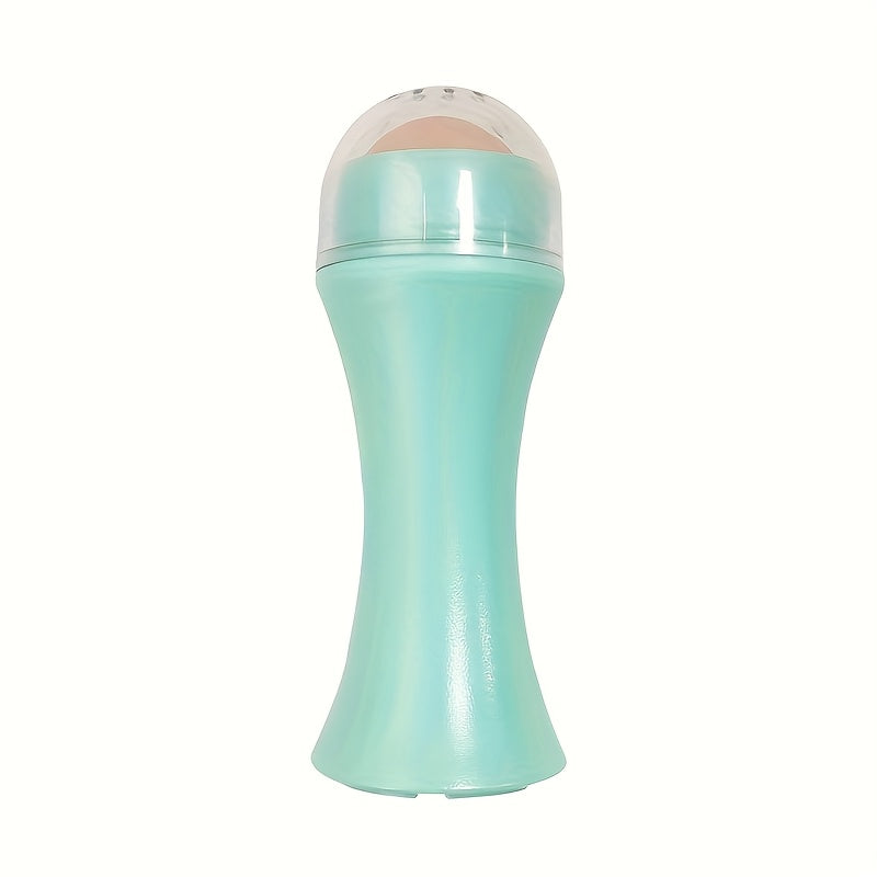 A Facial Oil Absorbent Roller Skin Care Tool Oil Suction Cleanable Facial Oil Removal Skin Care Makeup Tool