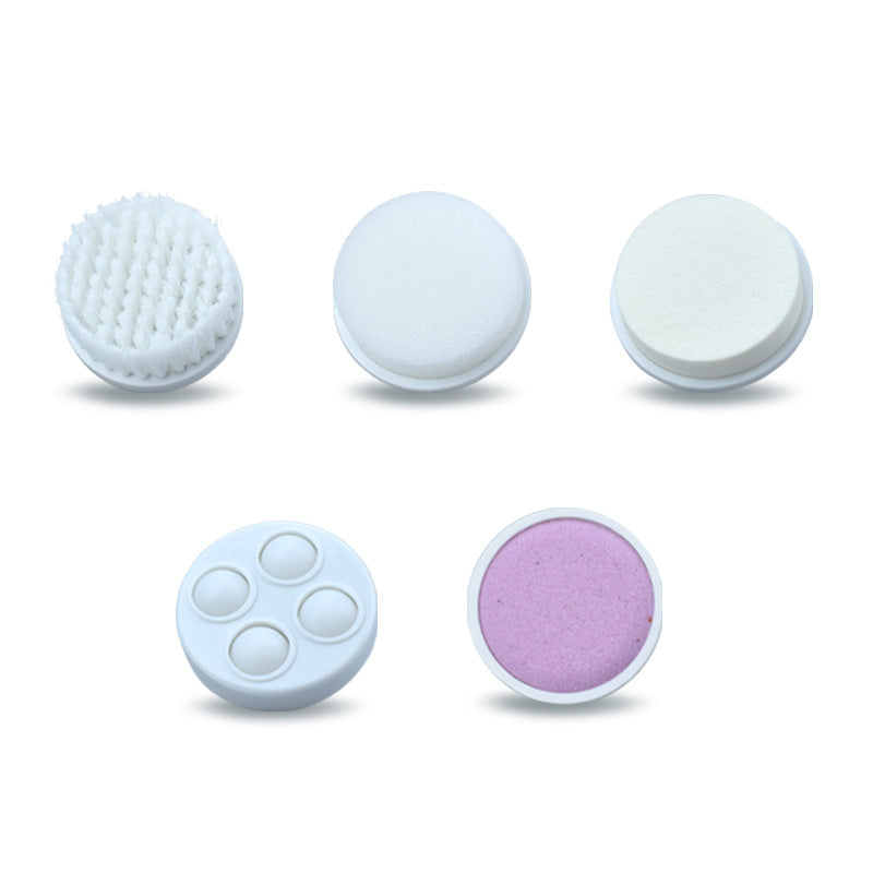 5-In-1 Multifunctional Facial Cleansing Brush, Electric Facial Cleansing Brush, Facial Beauty Cleansing Brush for Exfoliation And Skin Care, Rotating Facial Cleansing Tool, Battery Powered