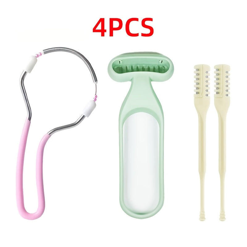Women'S Manual Hair Removal Device Facial And Body Depilator, Hair Remover with Mesh Blade Design