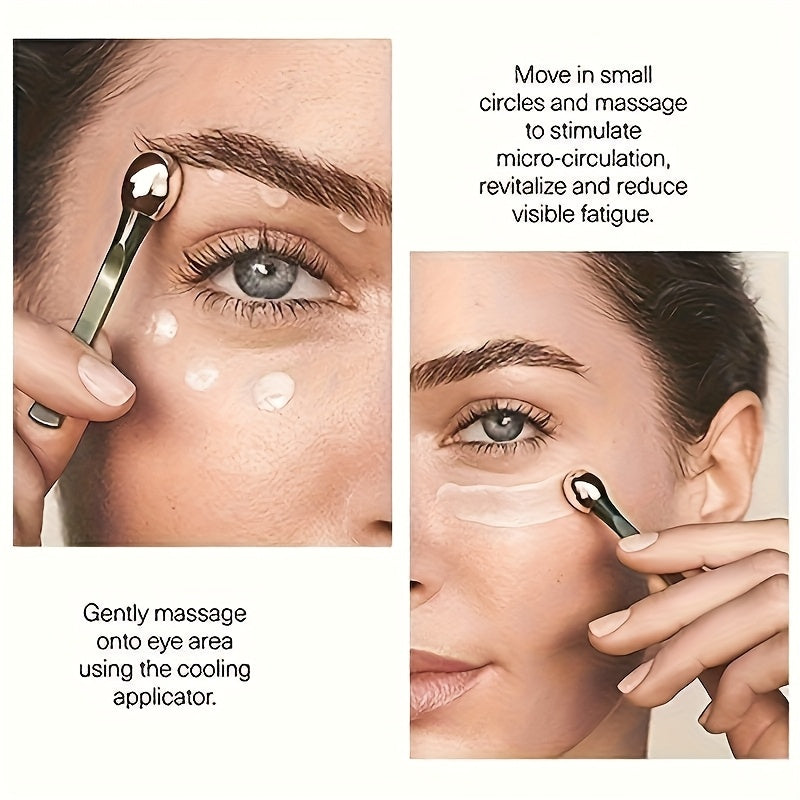 2pcs HH Eye Massage Roller - Fragrance-Free Skincare Tool for Reducing Puffiness and Dark Circles