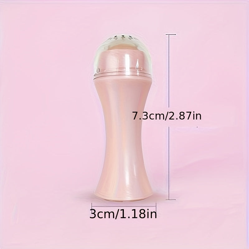 A Facial Oil Absorbent Roller Skin Care Tool Oil Suction Cleanable Facial Oil Removal Skin Care Makeup Tool